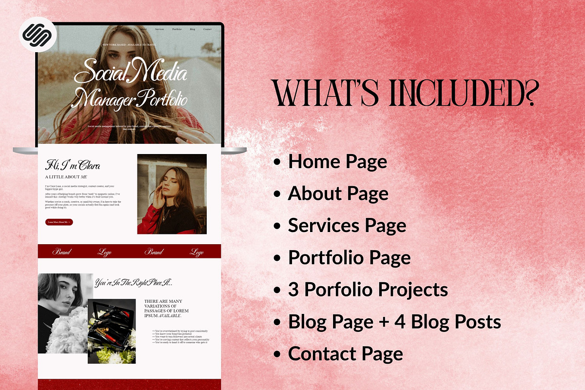 Squarespace Social Media Manager, a Squarespace Template by Sofia Designs (Photo 6 of 6)