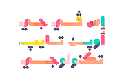 Tashkeel - Arabic Color Font, a Script Font by Mostafa El Abasiry (Thumbnail 6 of 20)