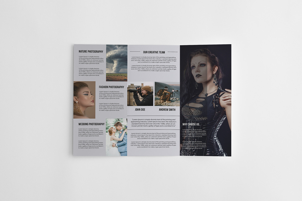 Trifold Photography Brochure, a Brochure Template by retrographix (Photo 4 of 5)