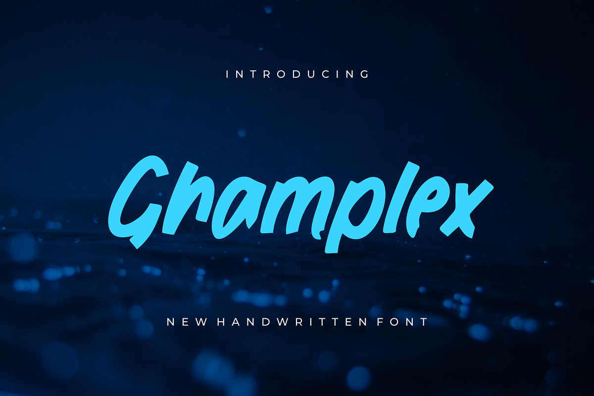 Ghamplex - Font, a Handwritten Font by artchiles_design (Photo 1 of 5)