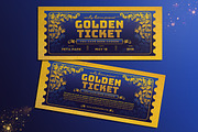 Vintage Golden Ticket Invitation, a Card Template by Aarley Kaiven (Thumbnail 2 of 4)