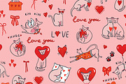 Valentine's Day Sphinx Hairless Cats, an Animal Illustration by GooseFrol (Thumbnail 5 of 12)