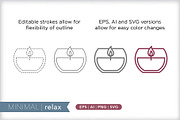 Minimal relaxation icons, an Outline Icon by Picture Window (Thumbnail 5 of 5)
