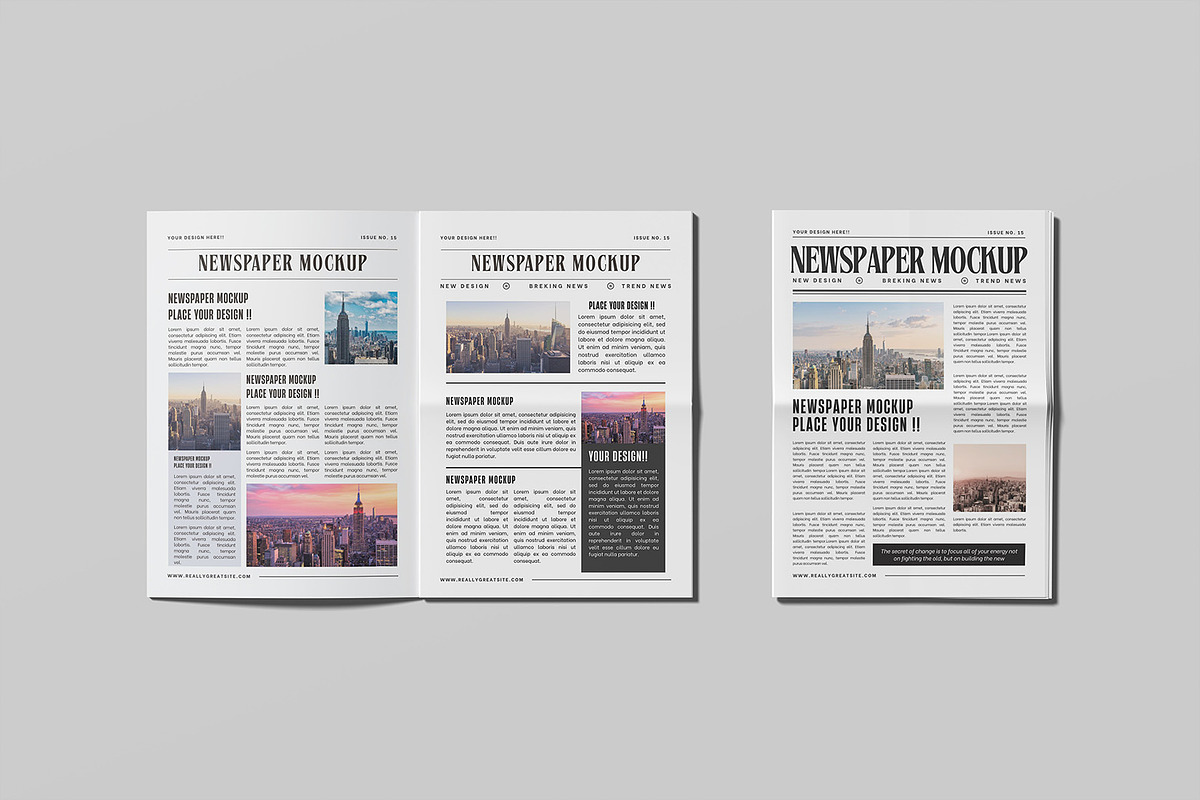 Newspaper Mockup, an Advertising Mockup by graphicsecond (Photo 2 of 6)