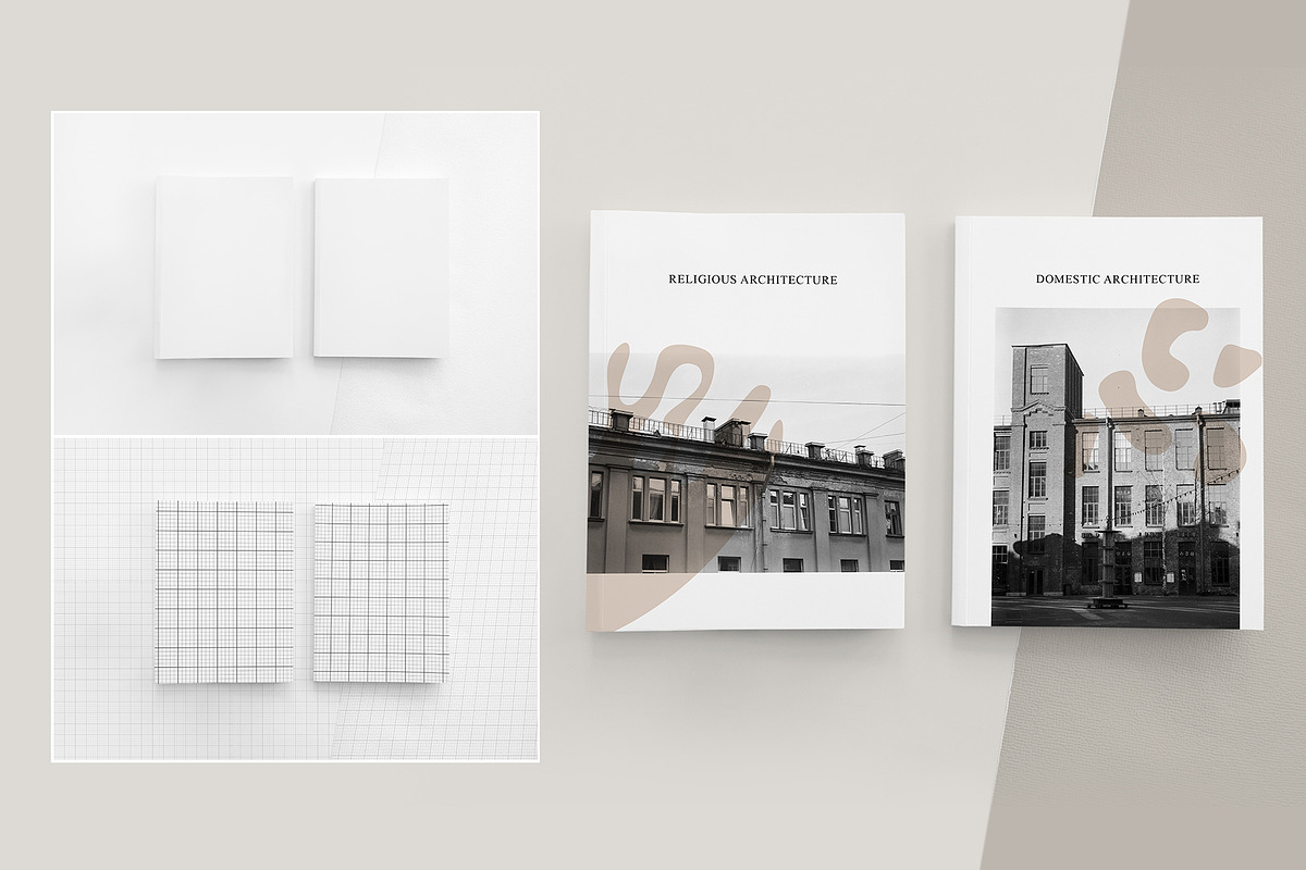 Magazine, Book Mockup Set, a Books & Magazine Mockup by bazarova (Photo 7 of 16)