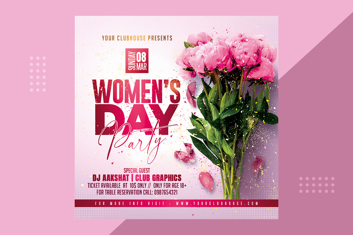 Womens Day Flyer, a Flyer Template by MithilaCreation (Photo 3 of 6)