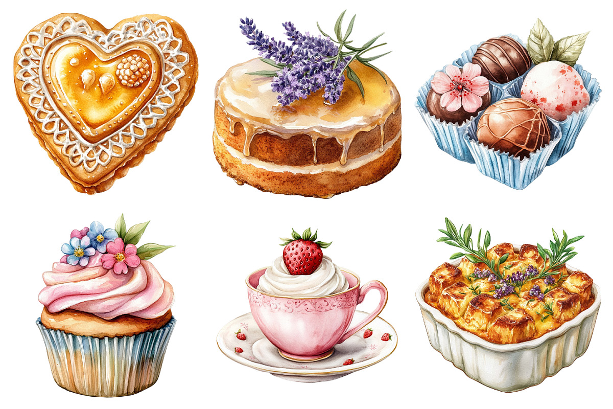 Cottagecore Sweet Dessert Sublimatio, an Illustration by Daily.Designs (Photo 2 of 5)