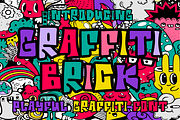 Graffiti Brick - Graffiti Font, a Font by PutraCetol Studio (Thumbnail 1 of 5)