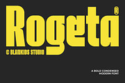 Rogeta a Bold Condensed Display Font, a Sans Serif Font by Blankids Studio (Thumbnail 1 of 12)