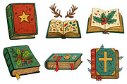 Worn Christmas Book Clipart, an Illustration by Daily.Designs (Thumbnail 3 of 5)