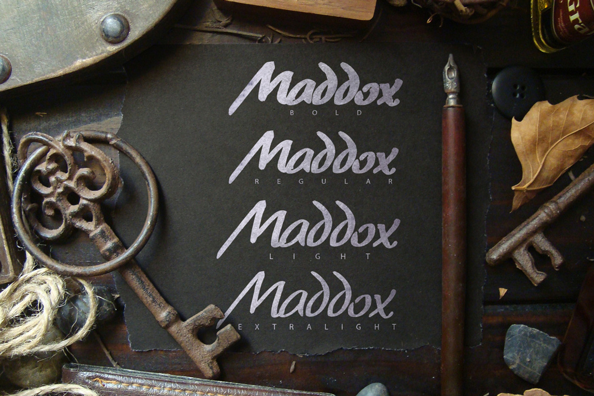 Maddox Brush Typeface preview 3
