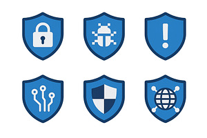 Collection of security icons, a Technology Illustration by ZinetroN