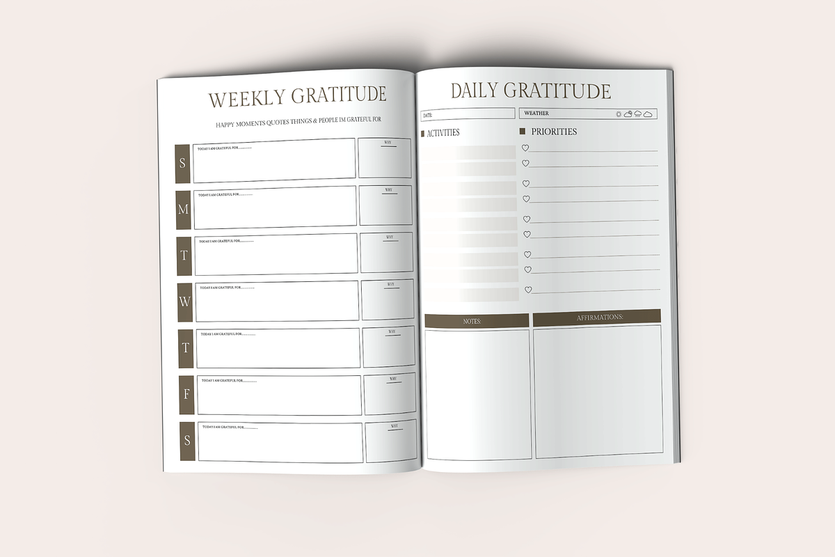 2026 Gratitude Journal  KDP Interior, a Templates & Theme by KDPISH (Photo 3 of 7)