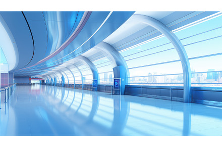 bright space clean corridor, an Architecture Photo by pikepicture