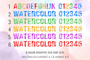 Watercolor Font family, a Font by Font Craft Studio (Thumbnail 2 of 9)