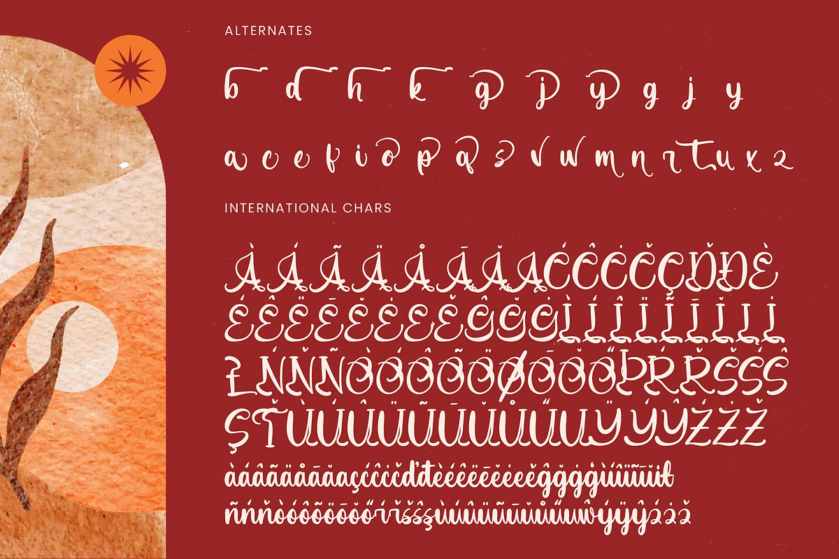 Earthy Nautical Bold Calligraphy, a Script Font by Letterena Studios Script (Photo 12 of 20)