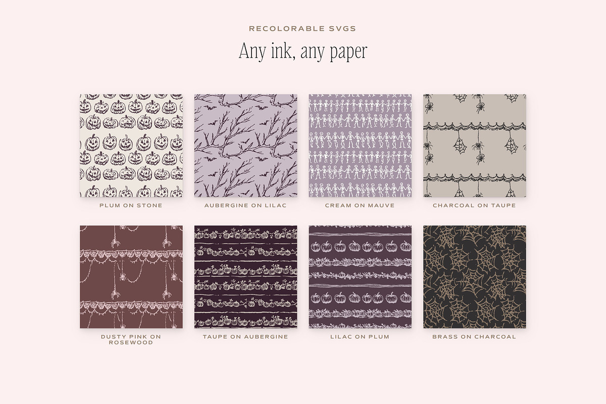 Spooky Halloween Seamless Patterns, a Pattern Graphic by The October Creative (Photo 7 of 12)