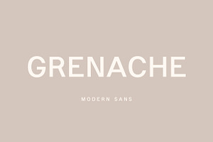 Grenache - Modern Sans