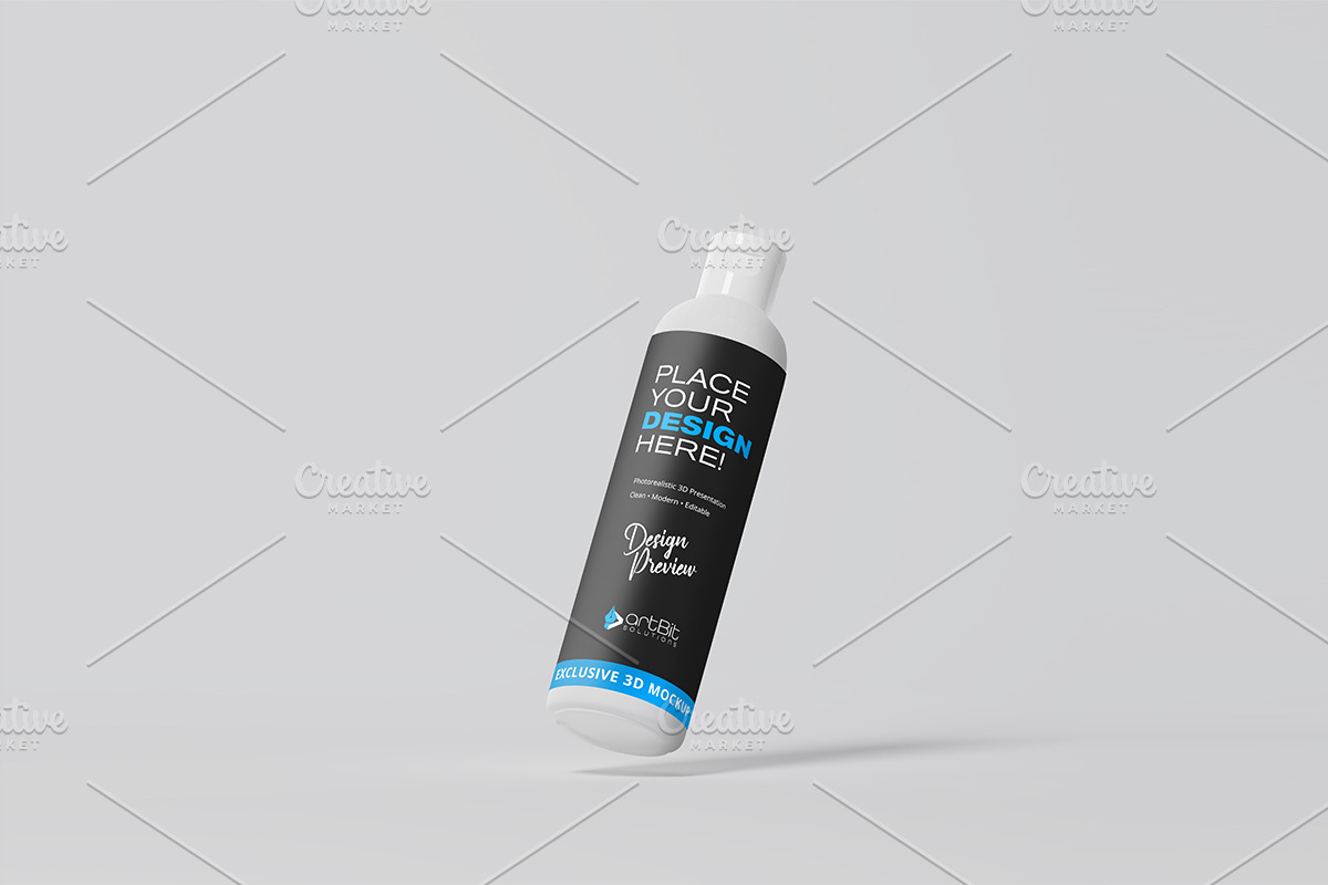 Cosmetic Bottle Mockup Set, a Cups & Container Mockup by artBit Design Studio (Photo 7 of 10)