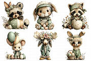 Quirky Easter Animals Clipart, an Illustration by Daily.Designs (Thumbnail 5 of 7)
