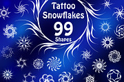 99 Tattoo Snowflake Shapes, a Shape Add-On by xresch (Thumbnail 1 of 5)