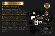1000 Branding Kit Black Canva, a Branding & Logo Template by CopertiniStudio (Thumbnail 4 of 9)