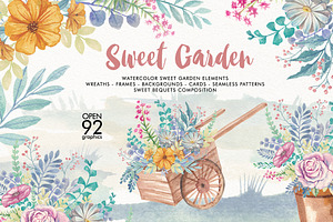 Watercolor Sweet Garden