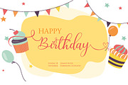 Birthday Script, a Script Font by ALIVECREATIVE (Thumbnail 3 of 7)