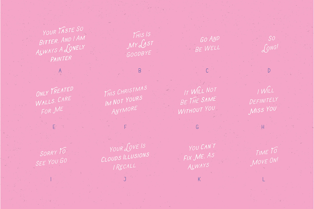 Broke Up Fake Love Dingbats preview 2