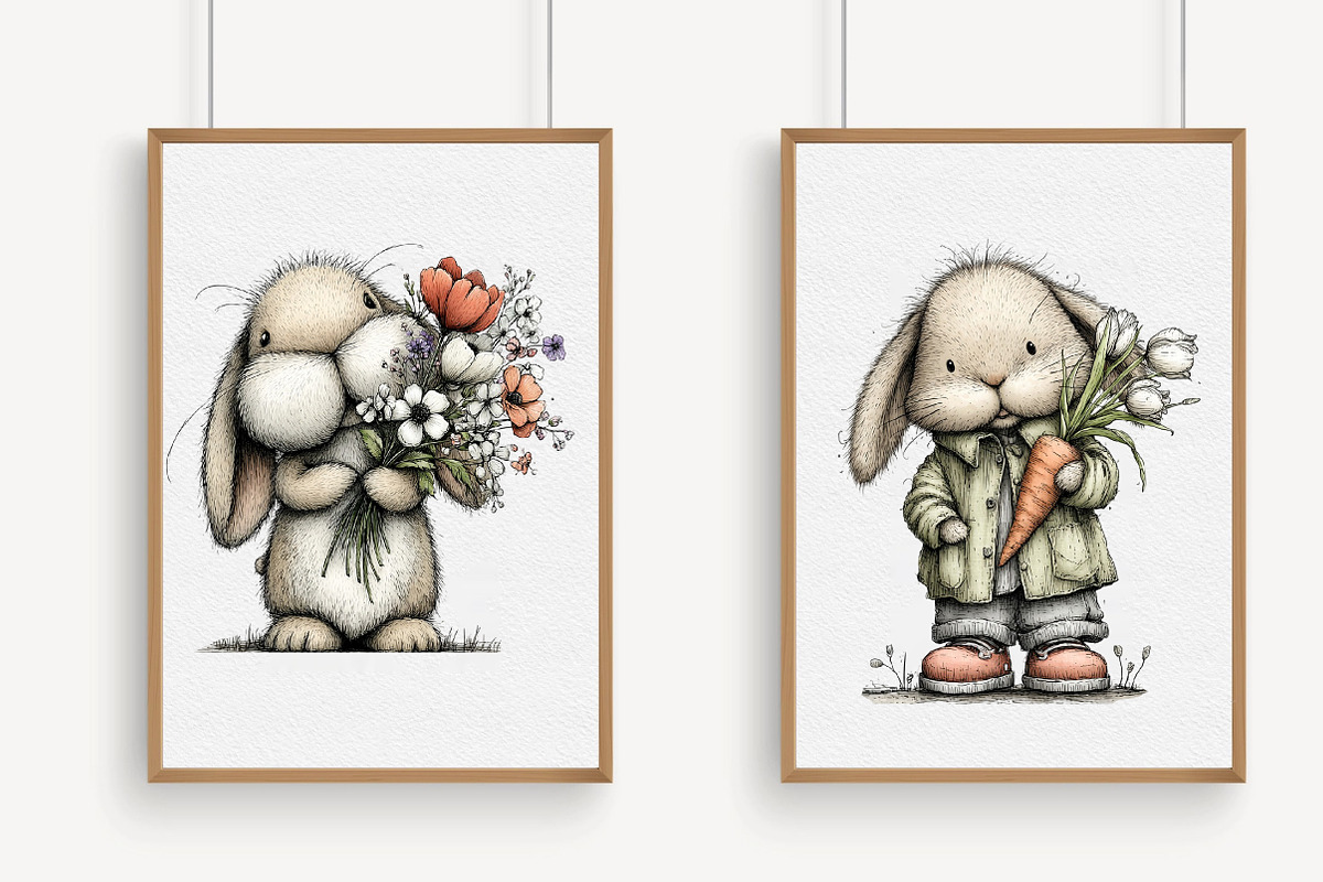 Whimsical Spring Animals Clipart PNG, an Illustration by Libby Wishes (Photo 4 of 5)