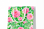 Seamless Colourful Tiger Patterns, a Pattern Graphic by The Preppy Artist (Thumbnail 8 of 11)