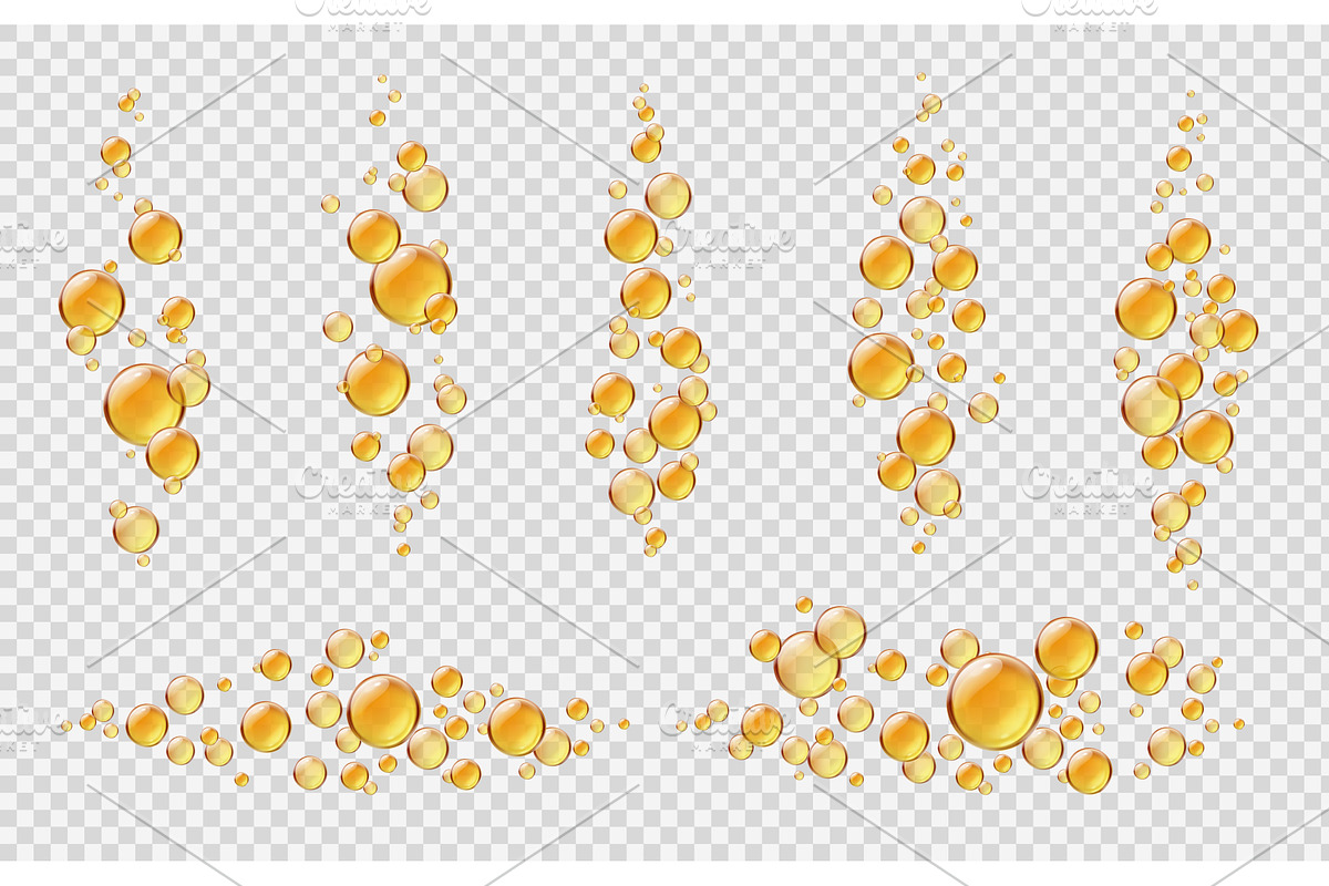 Realistic serum collagen yellow, a Healthcare Illustration by Buch&Bee