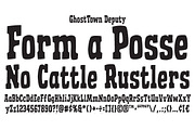 Ghost Town - old west poster font, a Slab Serif Font by Comicraft Fonts (Thumbnail 3 of 5)
