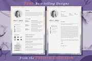 Resume CV Pattern Bundle, a Resume Template by Showy68 Template (Thumbnail 7 of 7)