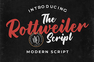 Rottweiler – Modern Script