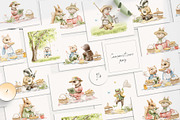 Little picnic party by the river, an Animal Illustration by Mimomy (Thumbnail 7 of 13)