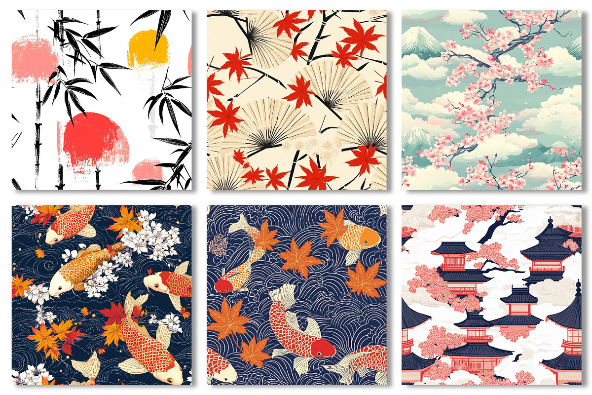 Digital Japan Seamless Papers, a Pattern Graphic by Dream Creation (Photo 3 of 7)