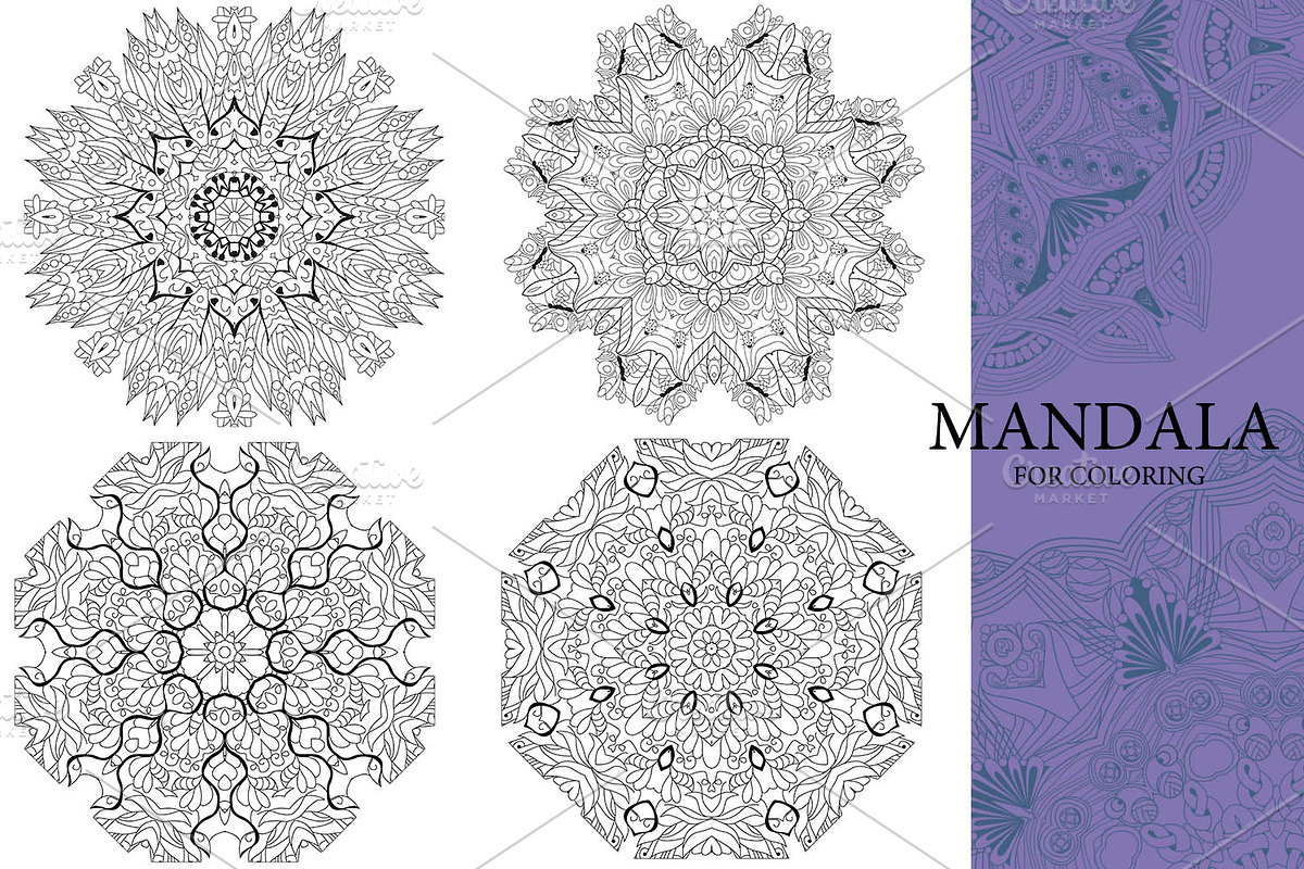 Mandalas for coloring 19, an Object Graphic by Watercolor fantasy (Photo 4 of 5)