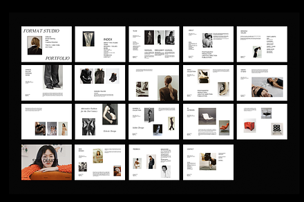 Portfolio Template, a Resume Template by Replika Machine