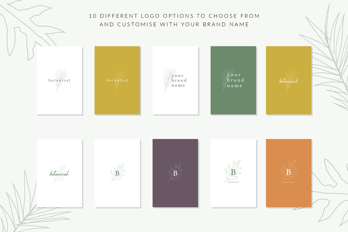 Botanical Brand Kit Logo Template, a Branding & Logo Template by CreativeWilderness (Photo 8 of 10)