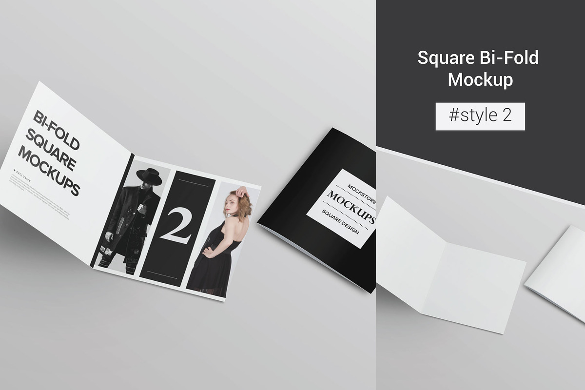 Bi-Fold Brochure Mockup 8 Style, a Print Template by Mockstore (Photo 4 of 18)