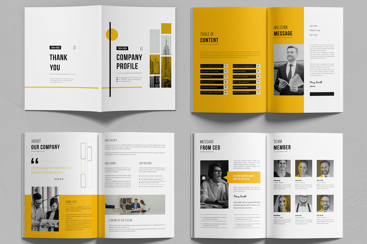 Business Company Profile Brochure, a Brochure Template by MightyDesign (Photo 3 of 6)