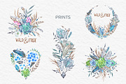Boho Watercolor Bundle, a Background Graphic by kisikoida (Thumbnail 9 of 15)