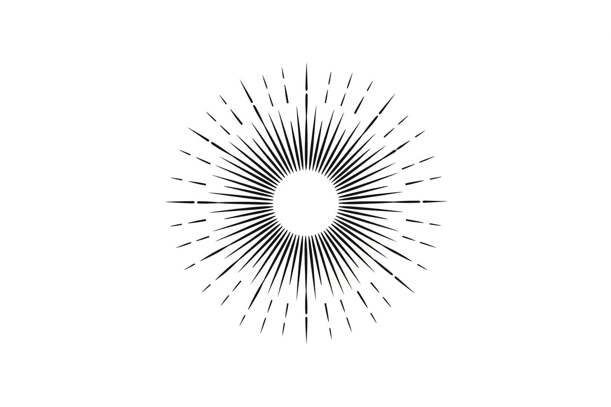 Sunburst Rays Vector Bundle Bundle, an Illustration by yasushie (Photo 24 of 31)