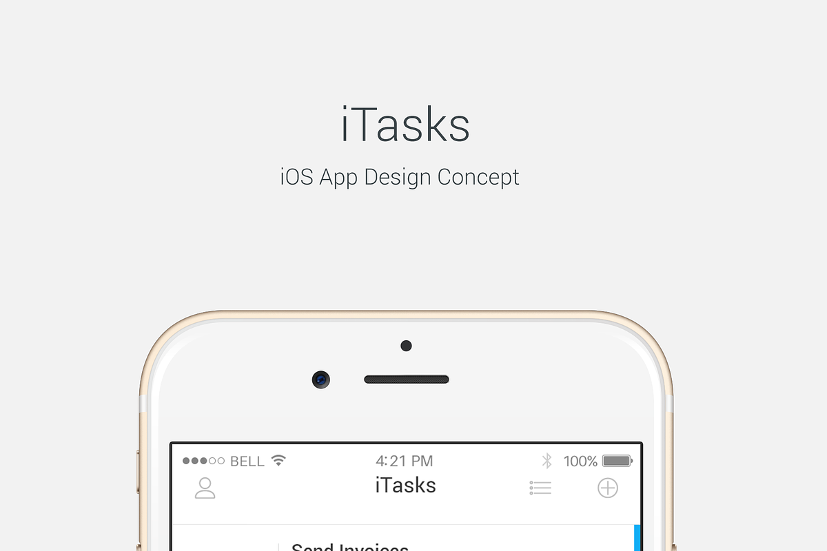 iTasks - IOS UI Kit, an UI Kit Template by Laurentiu Cotet (Photo 6 of 10)