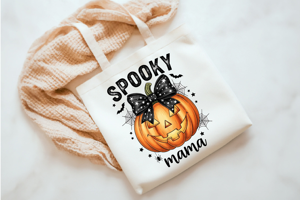Spooky Mama Png t-shirt, an Illustration by Watercolor design (Photo 3 of 3)