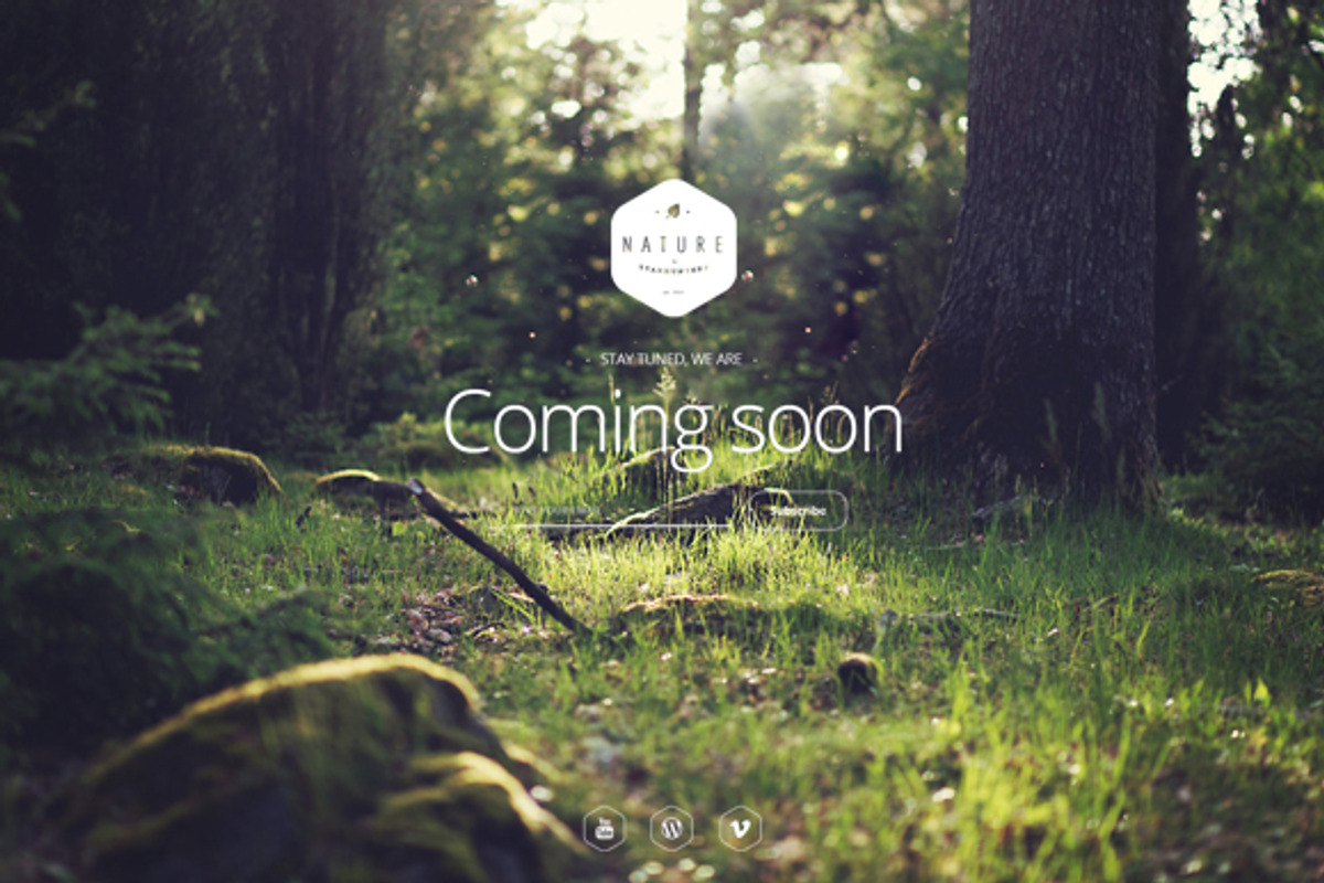 2Simple Nature Coming Soon Template, a Landing Page Template by CapitalTemplate2 (Photo 3 of 5)