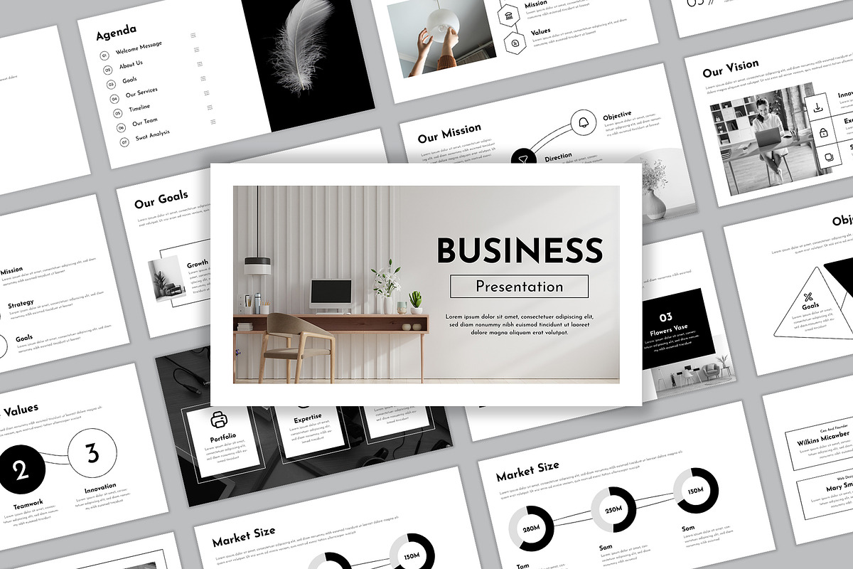 Business Presentation, a Presentation Template by Mighty-Slide (Photo 1 of 6)