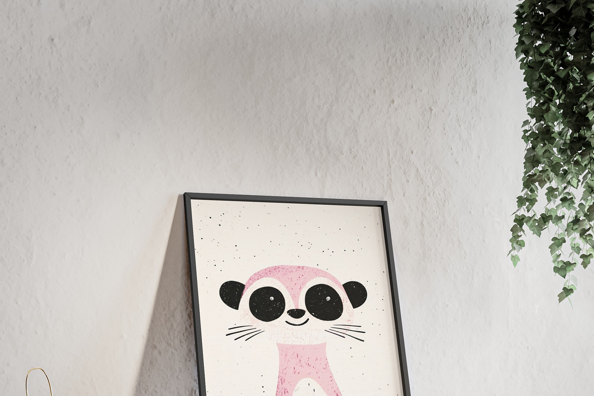 Cute Panda Nursery Wall Art, an Animal Illustration by elfy creative (Photo 4 of 5)