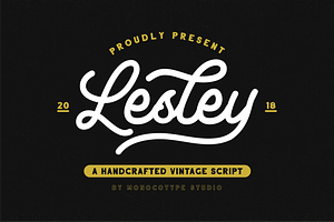 Lesley - Monoline Script